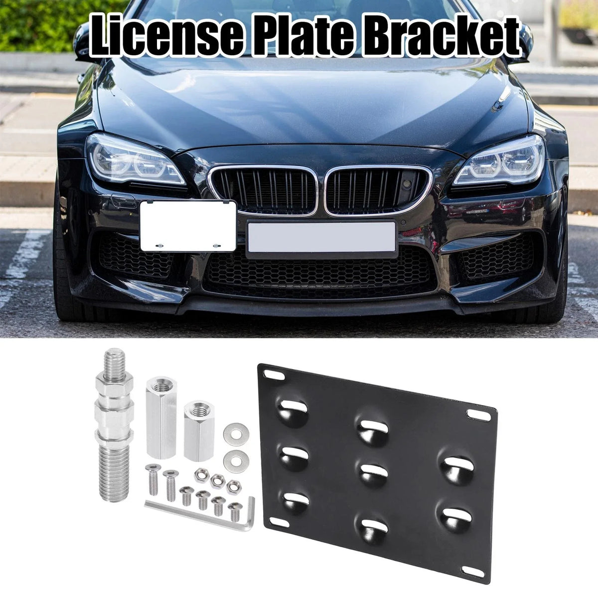 Tow Hook License Plate Mount Bracket Set for Mazda MX-5 Miata (2006–2015)