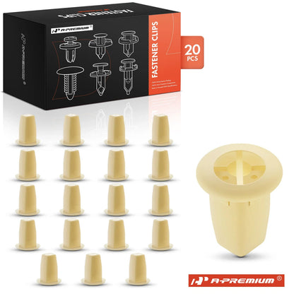 20Pcs 8mm Square Nylon Screw Grommets for Toyota Honda