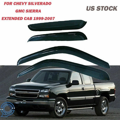 Vent Shades Window Visors for GMC Sierra Extended Cab (1999–2006) - 4 Pack