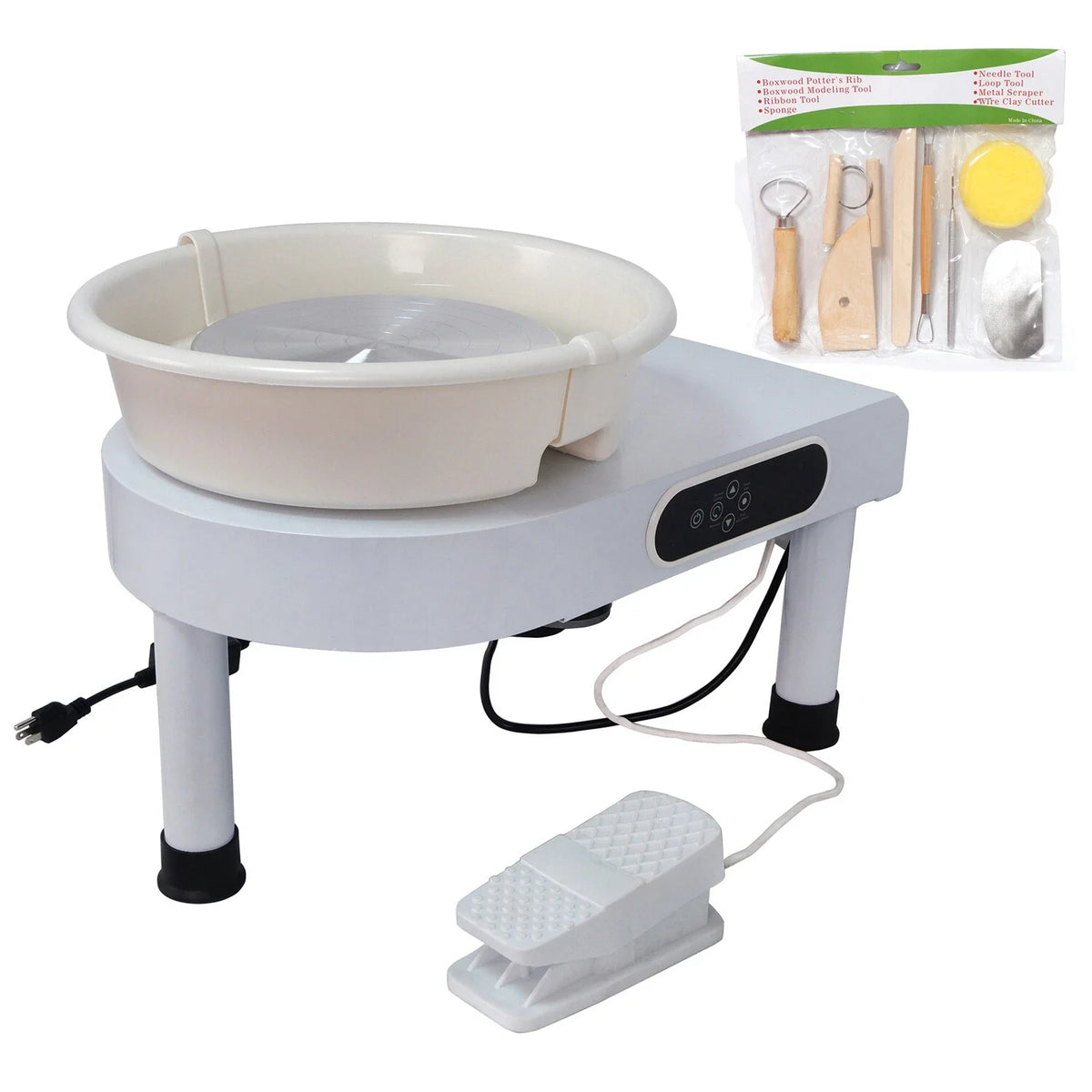 350W pottery wheel with LED display for ceramic forming