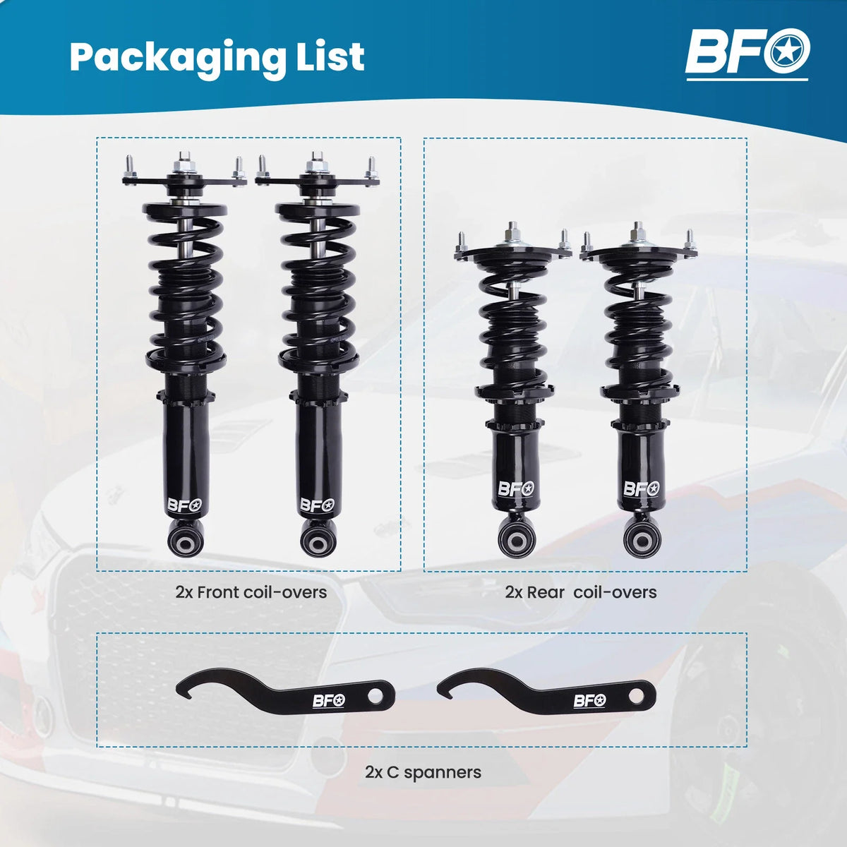 Coilover Suspension Shocks Kit for Mazda Miata MX5 NA NB (1990–2005)
