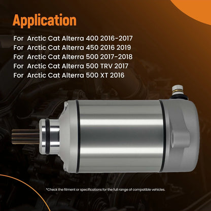 Starter Motor CW 12V 10 Teeth for Arctic Cat 500 XT HDX (2013-2017)