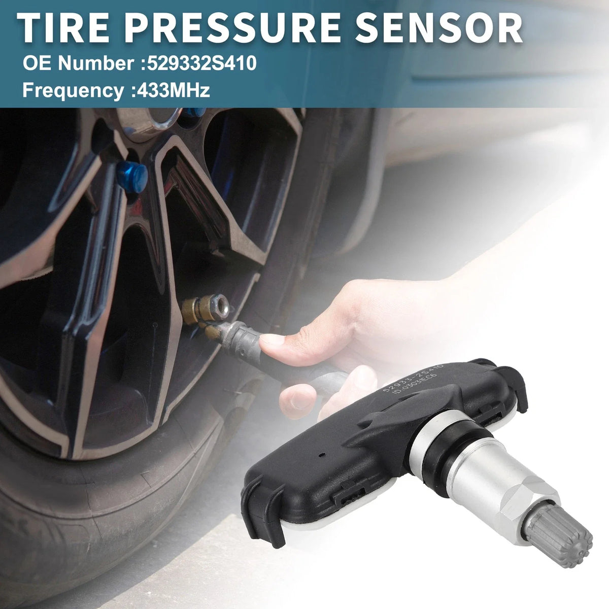 Tire Pressure Sensor for Kia Rio (2011–2017) No.529332S410 433MHz
