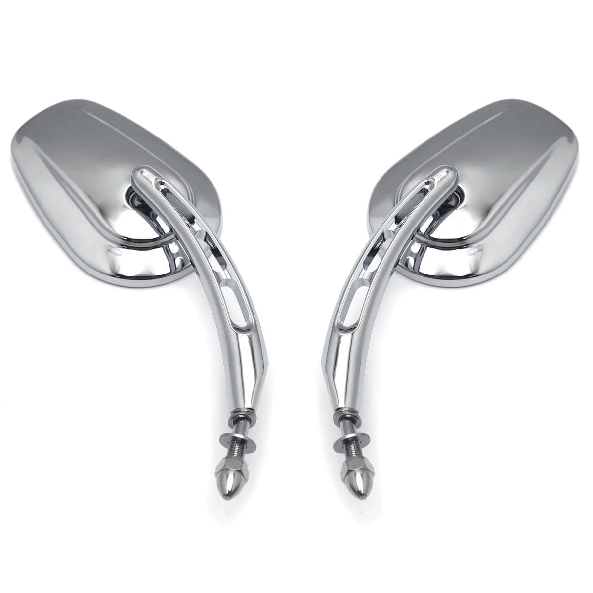 Big Rear Side Mirror 8mm Chrome for Harley Dyna Super Glide 2006-2017