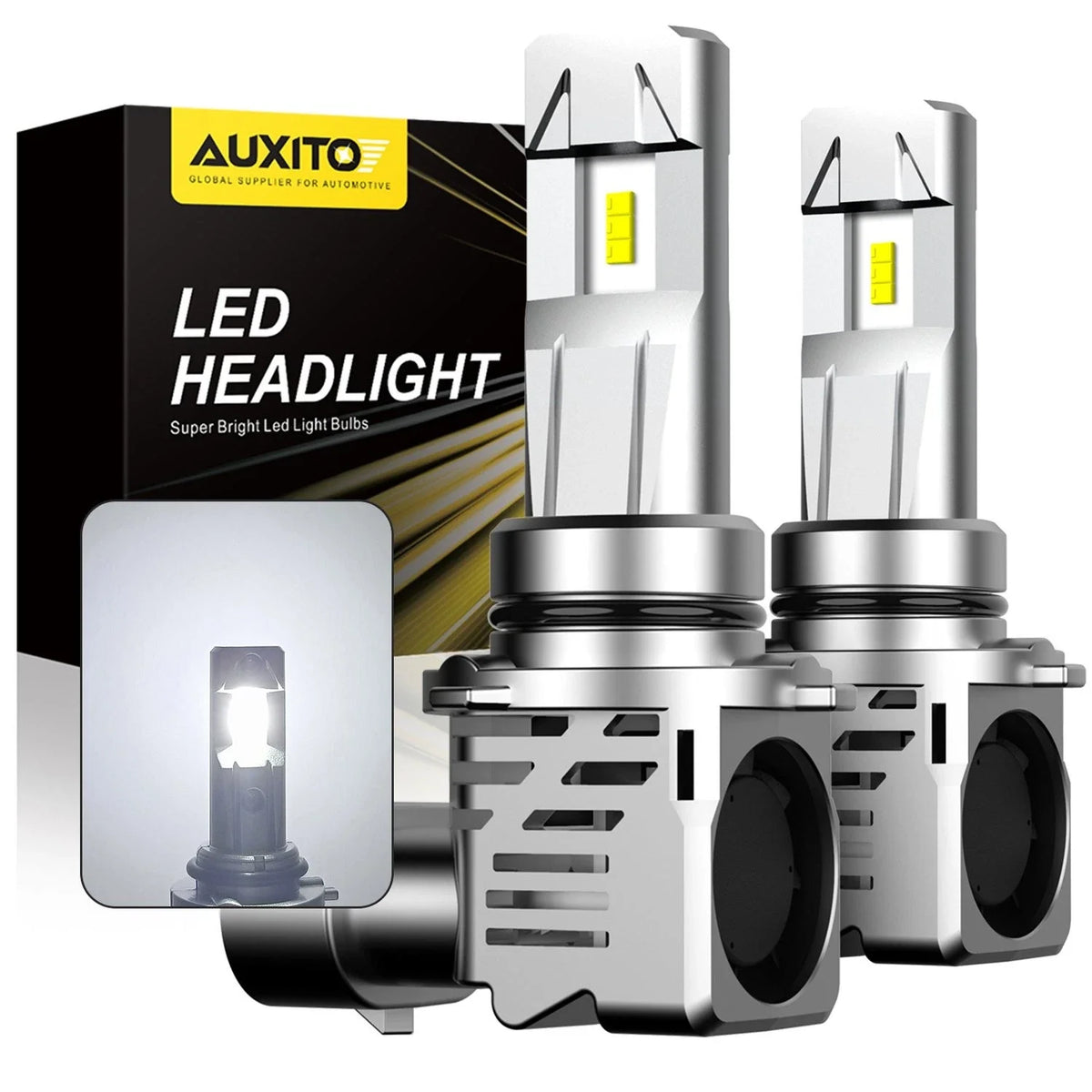 9005 + 9006 LED Headlight Bulbs Combo Kit for