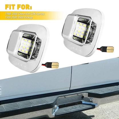 LED License Plate Light Set for Chevy GMC Pickup Truck C/K