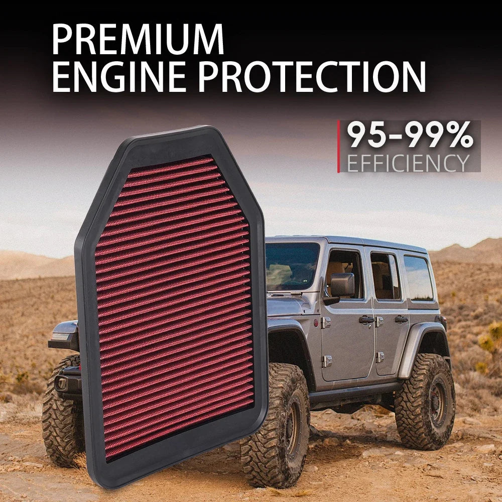 Replacement Air Filter 33-2364 for Jeep Wrangler (2007–2018)