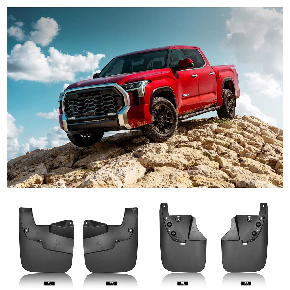 Mud Flap Set for Toyota Tundra (2007–2021) Splash Guards