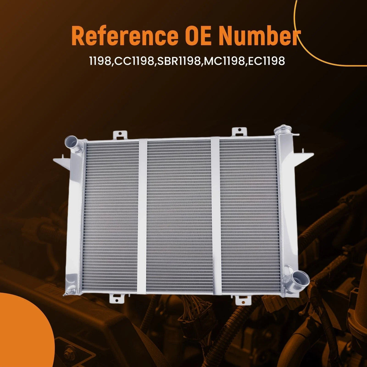 3 Row Engine Radiator for 5.9L Diesel Dodge D250 D350 (1991-1993) MC1198