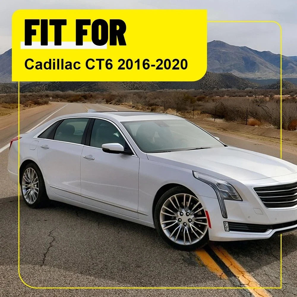 Window Pillar Post Cover Trim Set of 6 for Cadillac CT6 2016-2020
