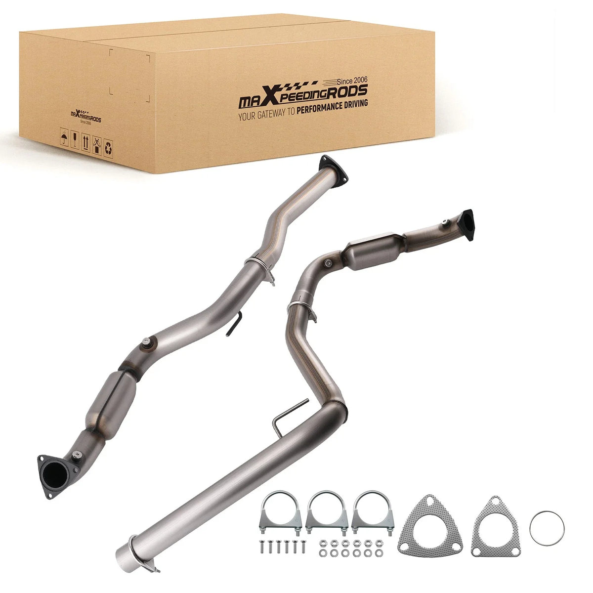 Set of 2 Catalytic Converters for Chevrolet Express 2500 (2006–2009)
