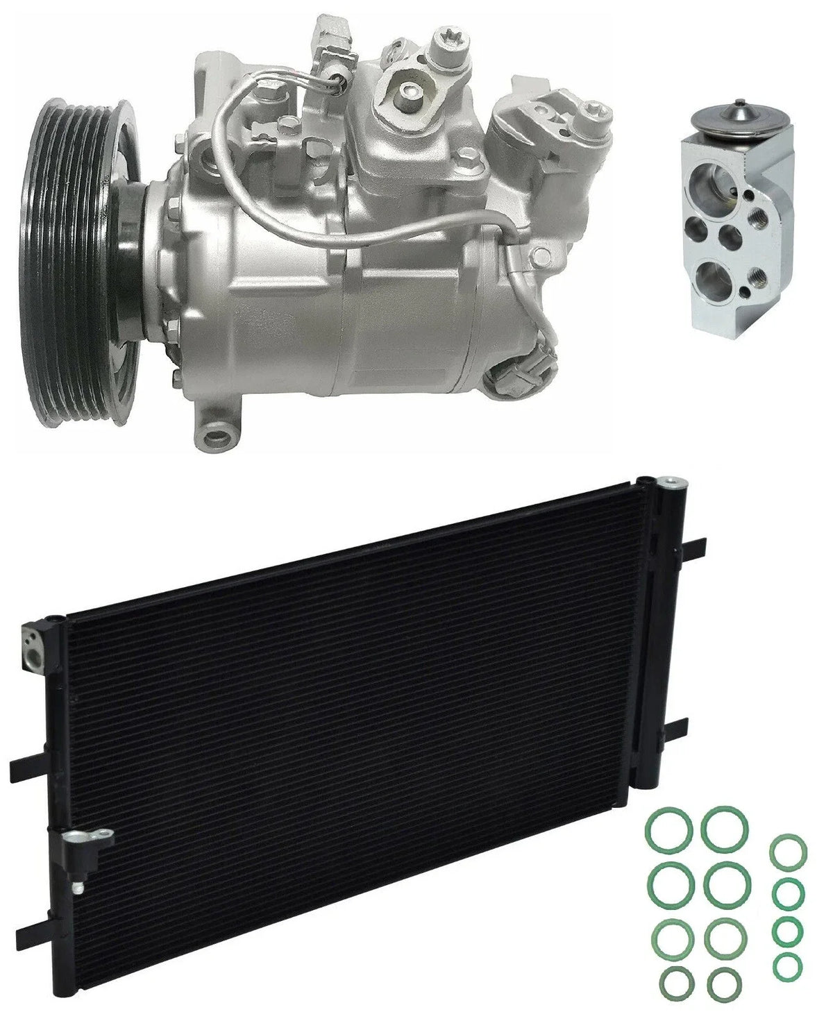 AC Compressor Kit With Condenser for Audi A6 Quattro 2.0L (2013–2018)