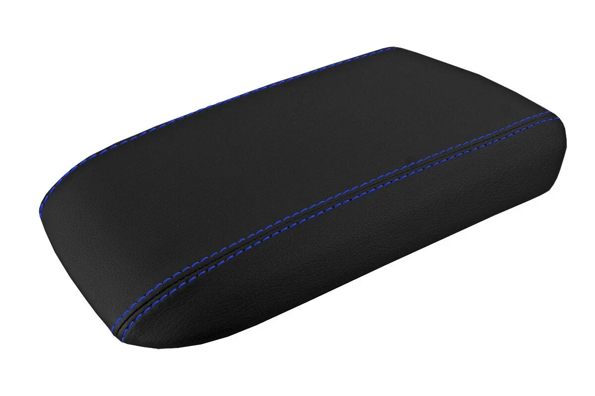Console Lid Pull Over Cover for Ford Mustang (2005–2009) Blue Stitch
