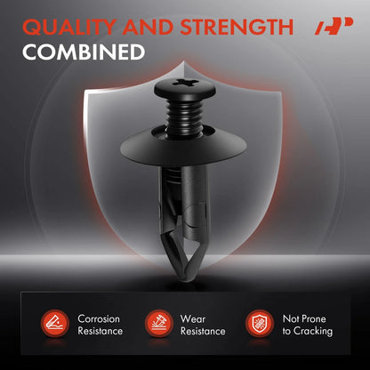 Nylon Bumper Clip Retainers 8mm - 50Pcs for Nissan Vehicles