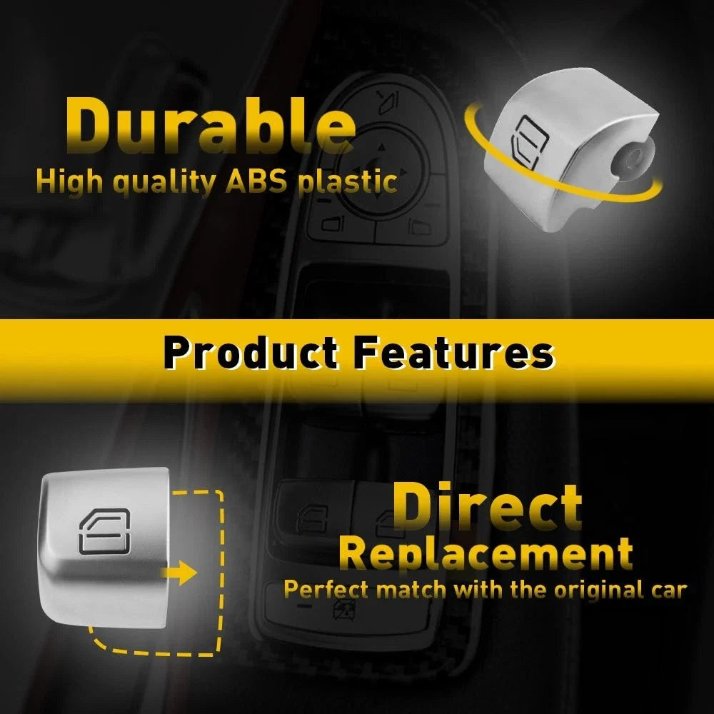 Window Switch Repair Cover Buttons for Mercedes C300 GLC300 C350 (2015–2020)