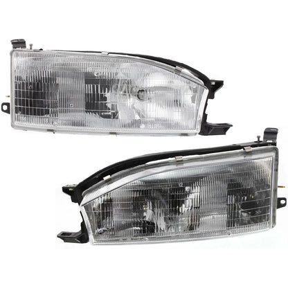Headlight Set of 2 for Toyota Camry (1992–1994) - Left & Right with Bulb