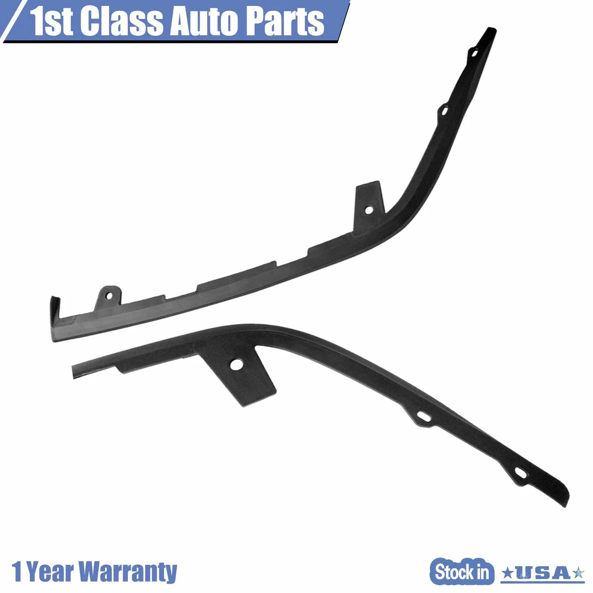 Set of 2 Front Bumper Face Bar Trims for Cadillac CTS (2010–2014)