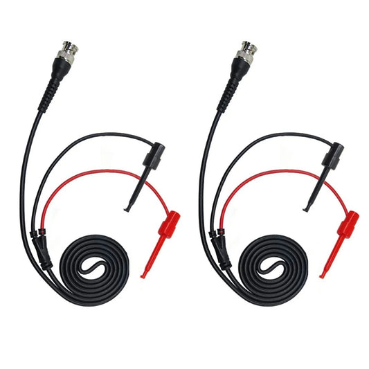 BNC Male to Dual Test Hook Clip Cables 120cm (Pack of 2)