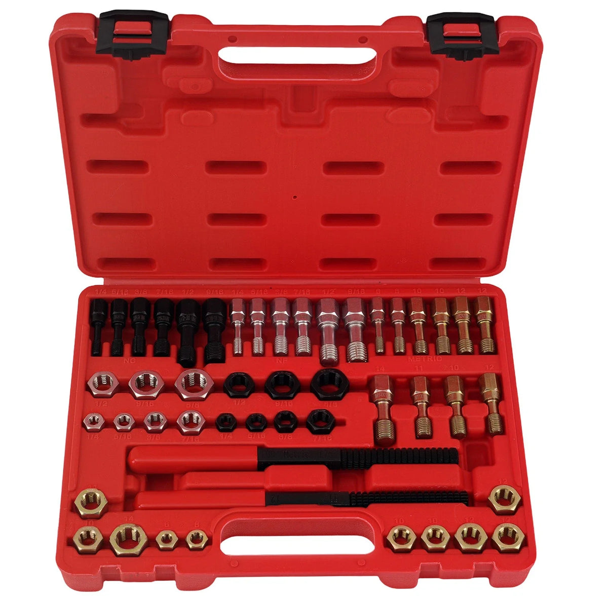 48Pc Thread Repair Tap and Die Set with Storage Case