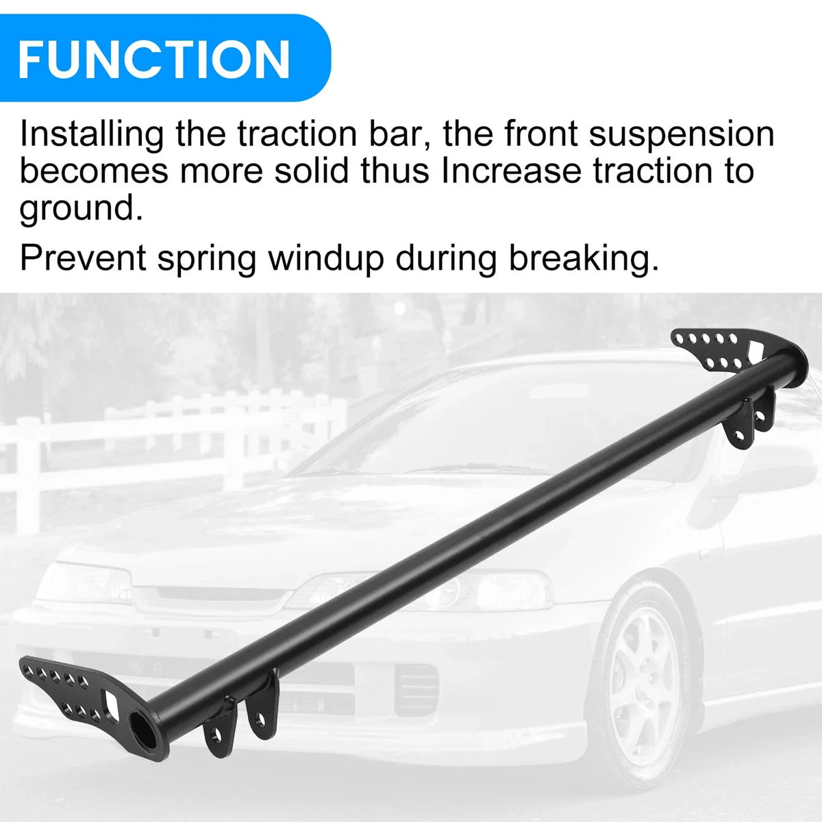 Front Traction Bar for Honda Civic Del Sol 1992-2000 & Acura Integra