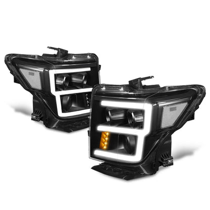 LED Turn Signal + E-Shape DRL Projector Headlights for Titan XD (2016–2024)