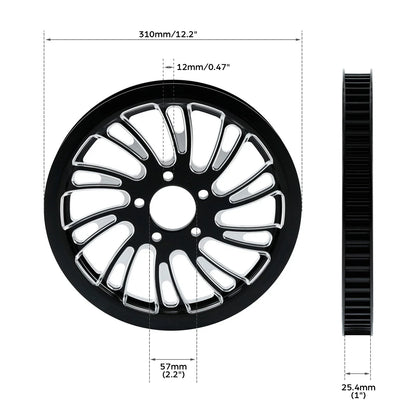 Rear Wheel Belt Pulley Sprocket for Harley Touring Road King Glide (1997–2008)