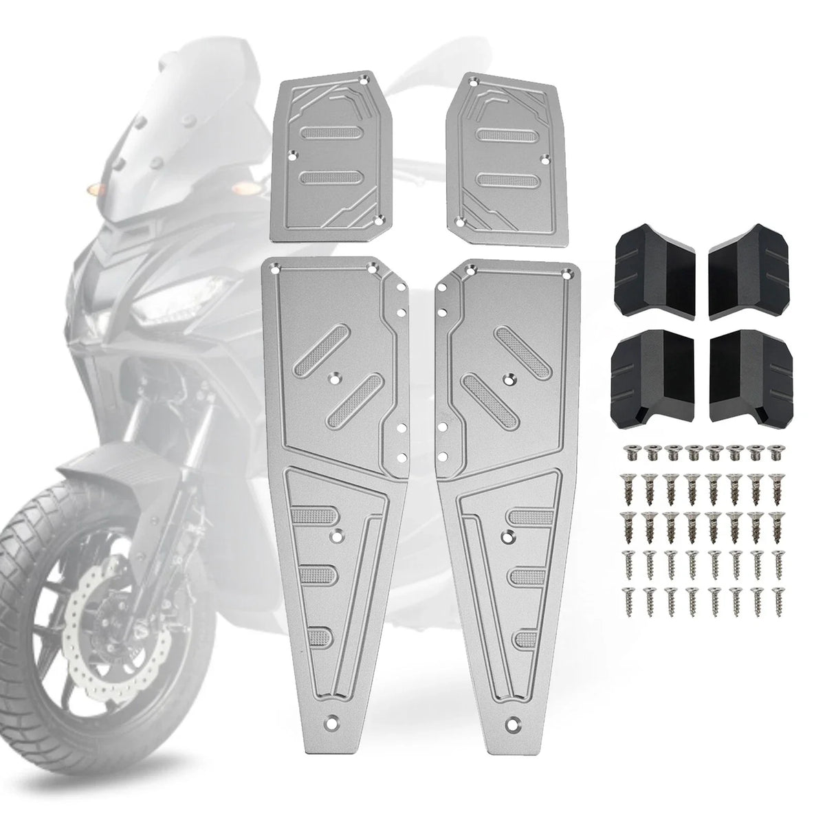 Footboard Foot Rest Pad Peg Plate for Aprilia SR GT200 SR GT125 (2022–2023)