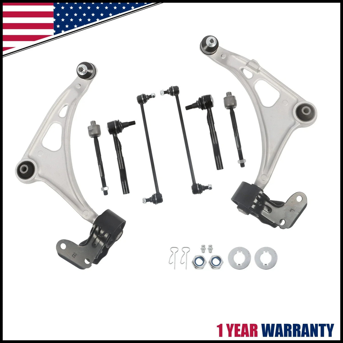 Front Control Arms and Sway Bar Link Kit for 2014-2021 Acura MDX, Pilot