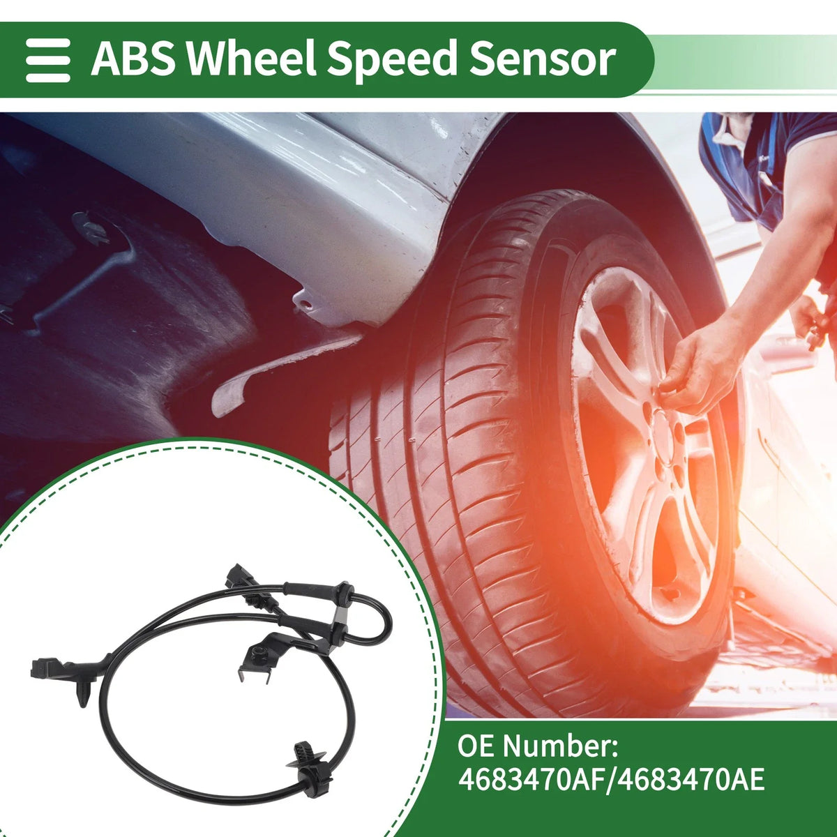ABS Wheel Speed Sensor No. 4683470AF for Dodge Caravan (2008–2020)