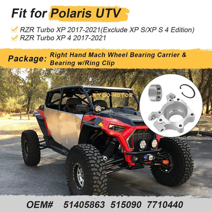 Right Side Wheel Bearing Carrier with Bearing Kit for RZR XP 4 Turbo 2017-2021