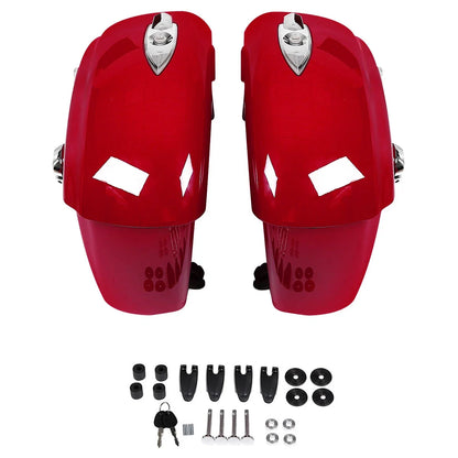 Saddlebag Electronic Latch Lid in Red for Indian Chieftain 2014-2020