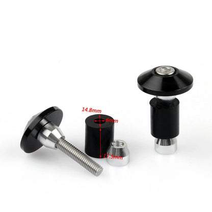 Handlebar Grips & Bar End Plugs 7/8" for Universal Motorcycle Use