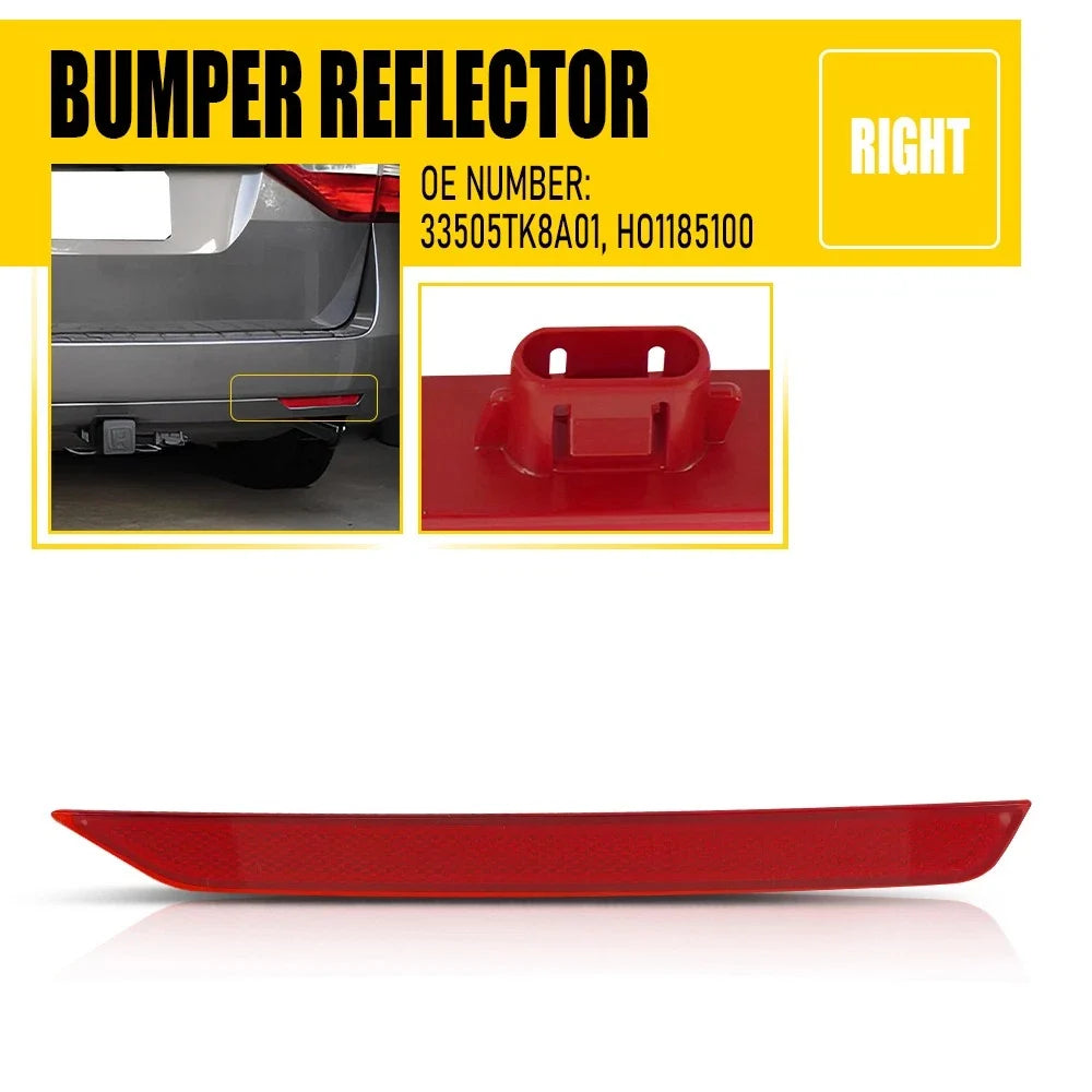 Rear Bumper Reflector Light, Right Side for Honda Odyssey 2014-2017