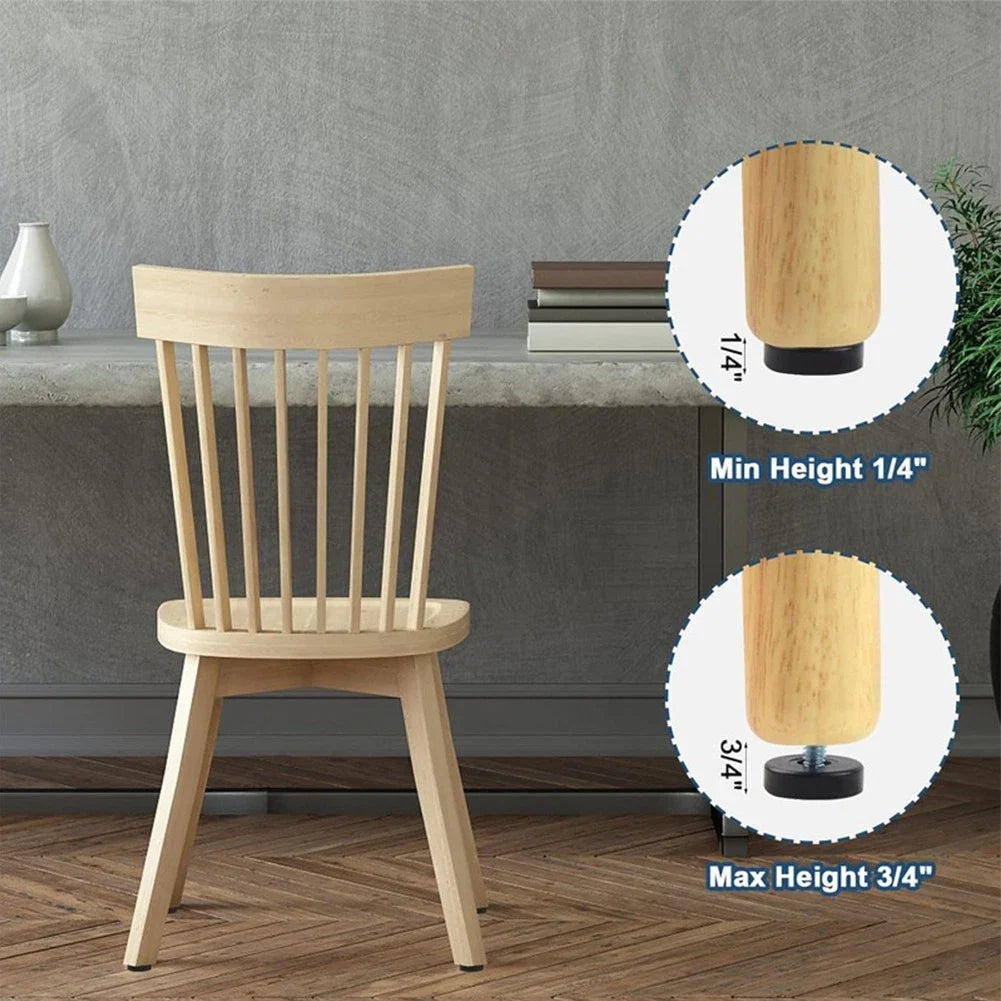 Threaded Furniture Levelers Set of 8 for Stability