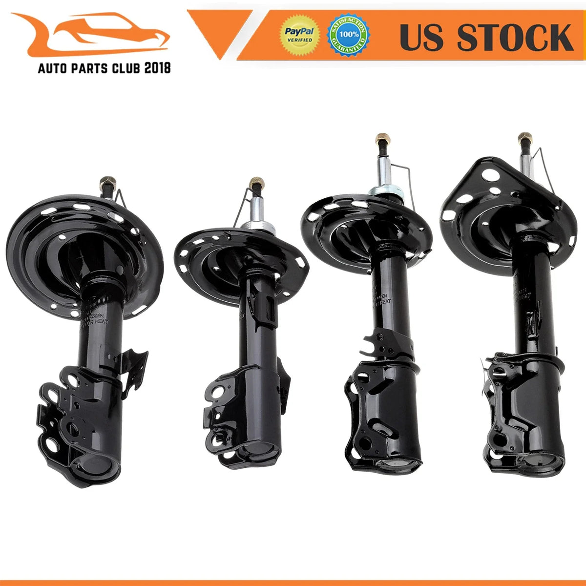 Set of 4 Shock Absorbers for Toyota Avalon Camry (2006–2011)