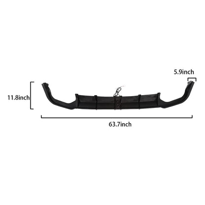 Carbon Fiber Print Rear Bumper Diffuser + Light for Honda Accord Sedan (2018–2022)