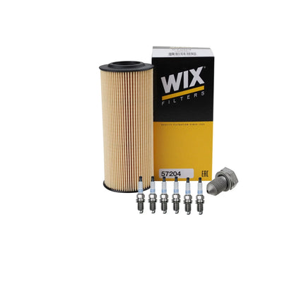 Engine Oil Filter by Wix & Denso Platinum Spark Plugs for 2009 Audi A4 Quattro