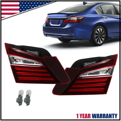 Set of 2 Inner Tail Lights for Honda Accord 2016-2017