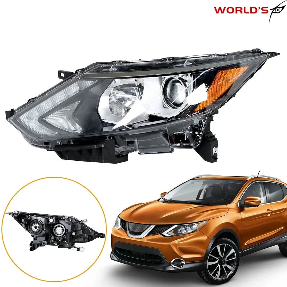 Halogen Headlight Assembly Left Side for Nissan Rogue Sport (2017–2019)