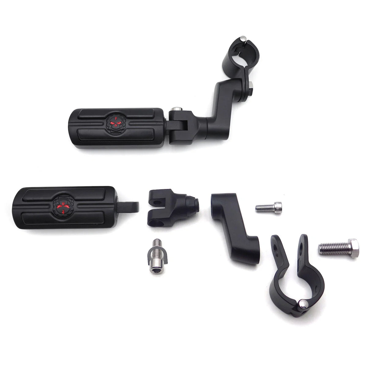 Highway Foot Pegs Mount Kit 1.25" Adjustable for Harley Touring 2014-2023
