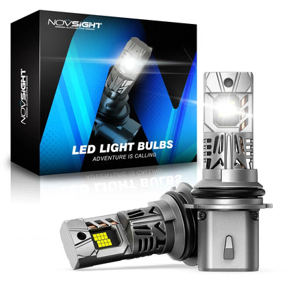 HB1 Hi/Lo Beam 9004 LED Headlight Bulbs (2X, 20000LM, IP68)