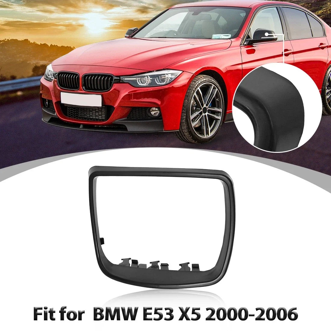 Left Side Mirror Cover Cap Trim Ring 51168254903 for BMW X5 (2000–2006)