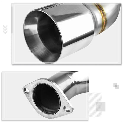 4" Rolled Tip Catback Exhaust Muffler for WRX Subaru 2008-2014