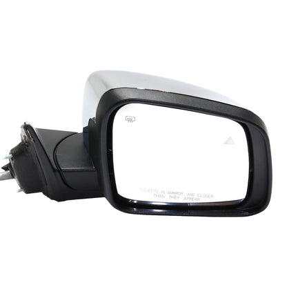 Right Side Mirror for 2014-2021 Jeep Grand Cherokee Power Heated Chrome
