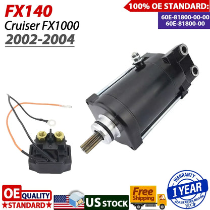 Starter for Yamaha FX140 (2002-2004) Cruiser with Relay