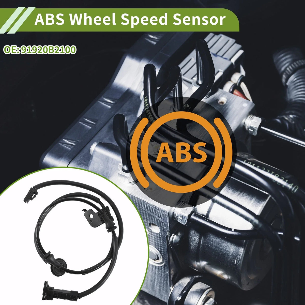 ABS Wheel Speed Sensor No. 91920B2100 for Kia Soul (2014–2019)