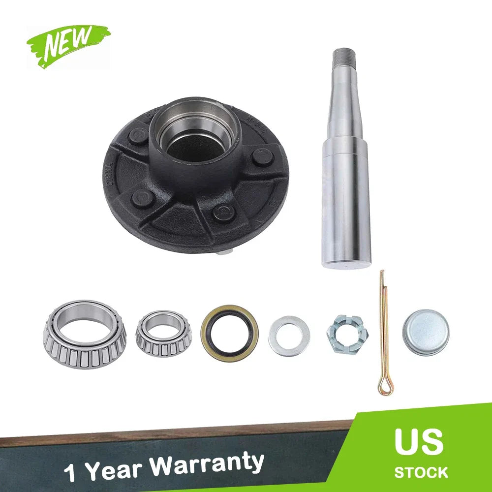Spindle & 5 on 4.5" Bolt Circle Trailer Hub Kit for Southwest Wheel