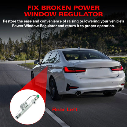 Rear Driver Side Window Regulator without Motor for BMW E90 E91 06-13