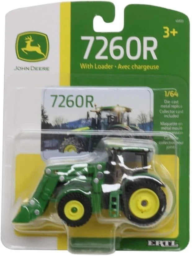 1/64 John Deere 7260R Tractor with Loader Toy (LP84533)