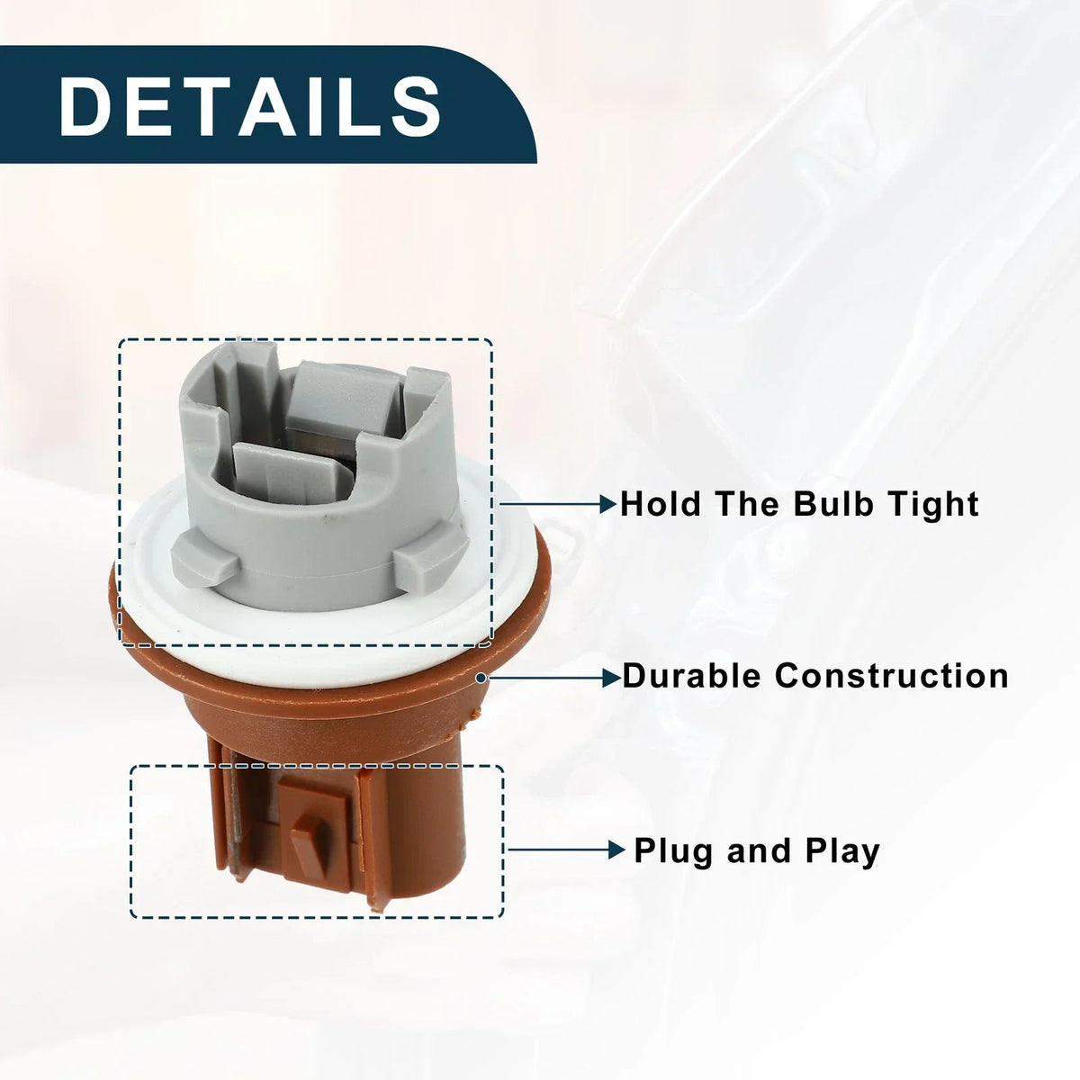 Turn Signal Socket for Dodge Grand Caravan 2011-2020, 3 Pins